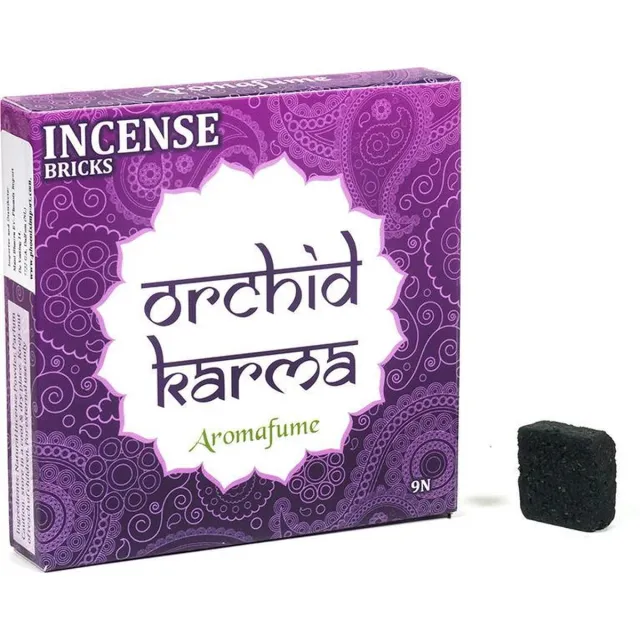 Aromafume Feng Shui - Wierookblokjes - Wierook - Healing - Orchid Karma Zwart