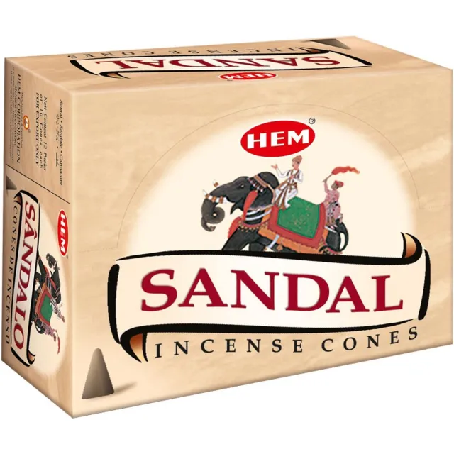 HEM Wierook Kegel Sandalo (12 pakjes) zwart/grijs