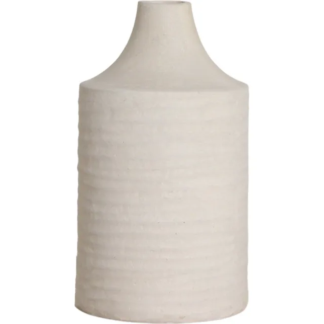 Raw Materials Chalk - Vaas Chira - Zandkleurig Zandkleurig/wit