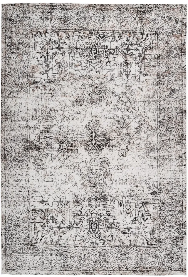 Padiro design laagpolig vloerkleed - crème / offwhite - modern abstract ontwerp - voor vloerverwarming - van polyester en katoen beige