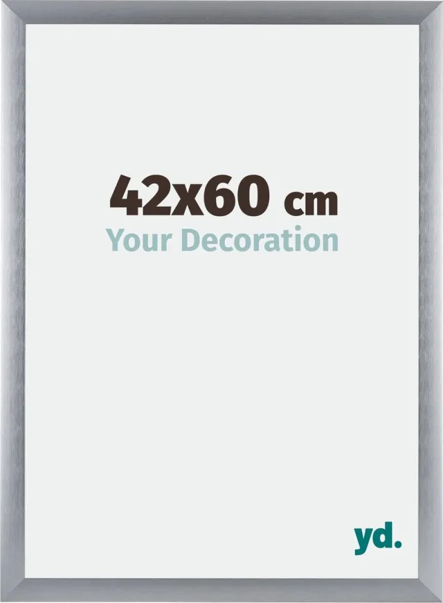 yd. Your Decoration - Fotolijst 42x60 cm - Aluminium - Zilver Geborsteld - Tucson