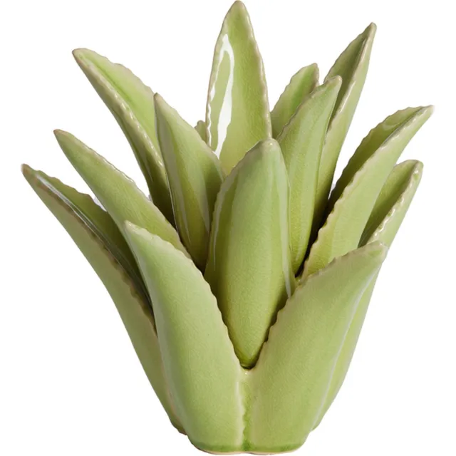 Light & Living Light&living Theelicht Ø24,5x23 cm CACTUS keramiek licht groen