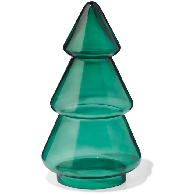 HEMA Kerstboom 14.7x25x14.7cm glas groen