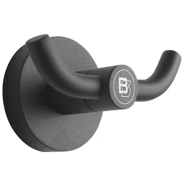 BlackSatino Kledinghaak Blacksatino 2 haaks zwart 332120