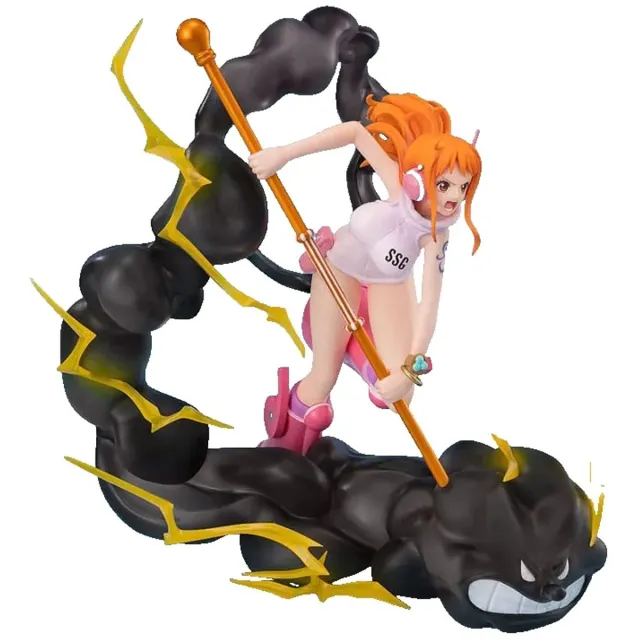Tamashii Nations Bandai Tamashii Nations One Piece Figuarts ZERO Extra Battle PVC Statue Nami Lightning Blast 17 cm Beeld Multicolor