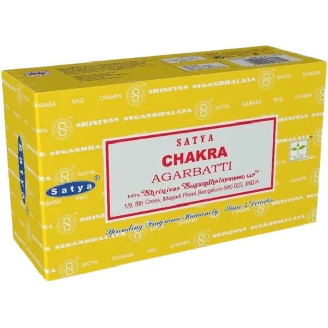 Satya chakra - wierook - doos 12 stuks van 15 gram Multicolor