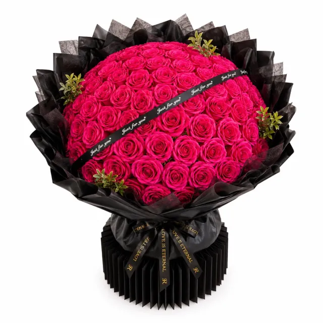 La Roselle Amsterdam Rozen boeket rozenbox - 200 Roze geurende kunstbloemen LA ROSELLE AMSTERDAM