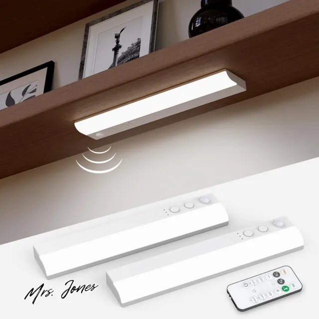 Mrs. Jones Oplaadbare Kastverlichting met Bewegingssensor LED Trapverlichting Afstandsbediening Draadloos Onderbouwverlichting Magnetisch Keuken Nachtlampjes Onder Kast . multi-color