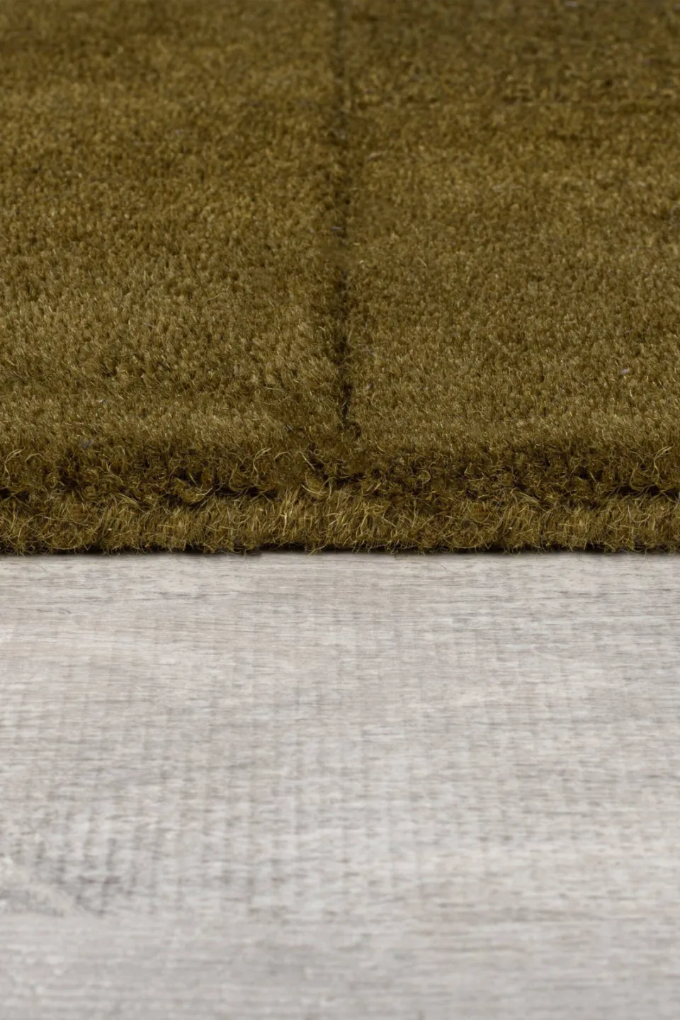 Flair Rugs Checkerboard vloerkleed van wol, modern groen, foto 5