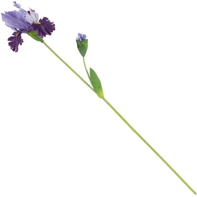 Kunstbloem iris paars 80cm
