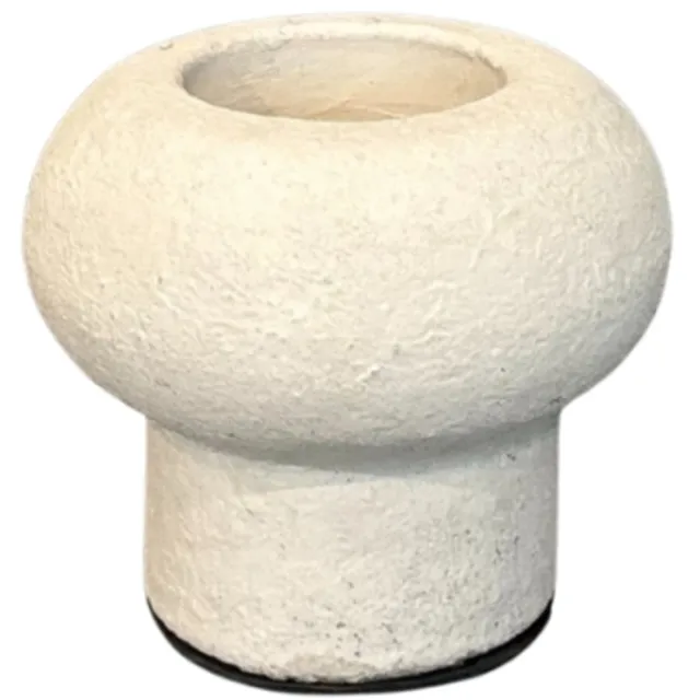 STILL Waxinelichthouder op voet – Theelicht – Rond – 8x8 cm – Beige