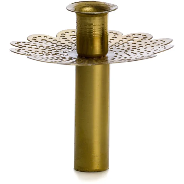 Rustik Lys Fleskandelaar 'Yip' (Goud, Maat S)