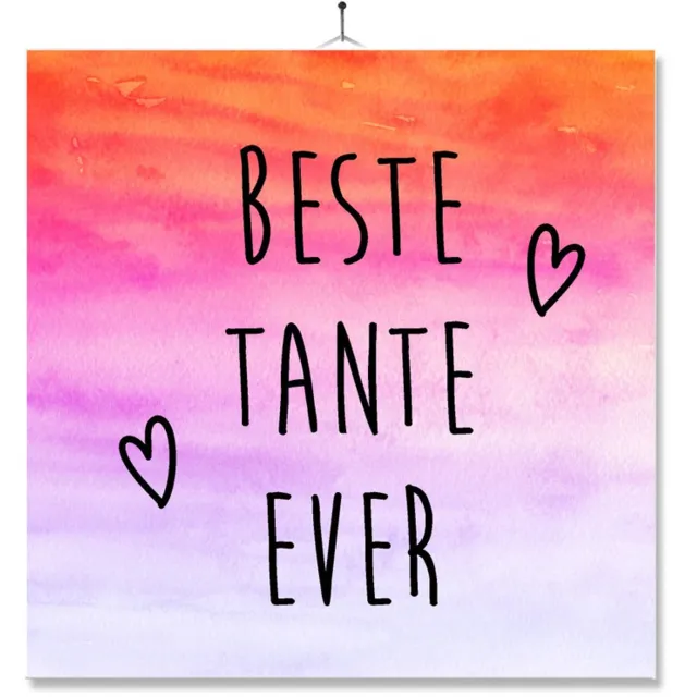 MC Living Tegel Met Opdruk | Geschenk | Kado | Beste tante ever Multi-Color