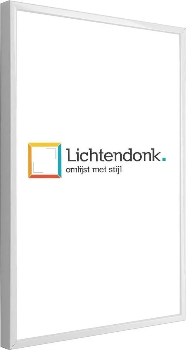 Lichtendonk Aluminium Wissellijst 30 x 40 Wit - UV Werend Ontspiegeld Acrylite - Museum kwaliteit