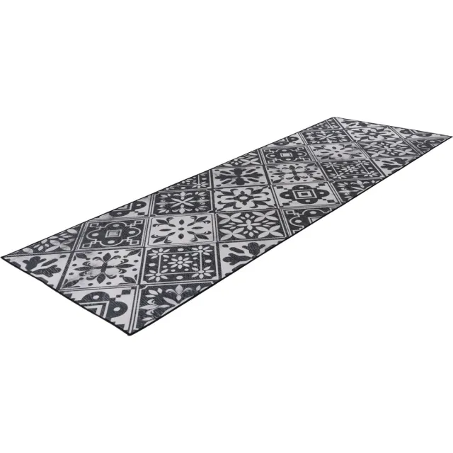 Lalee Luna keuken loper met antislip rug keuken tapijt wasmachine wasbaar 60x180 cm grijs zilver KITCHEN grijs grey