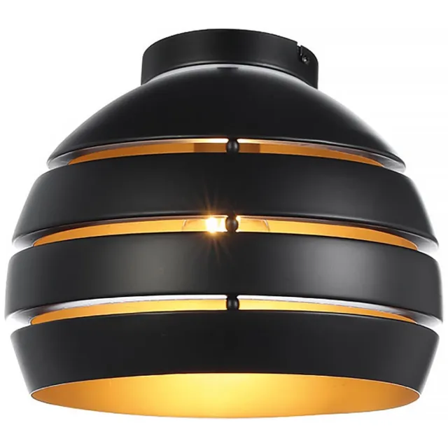 Freelight Plafondlamp Djarin Ø 28 cm zwart goud Zwart, goud