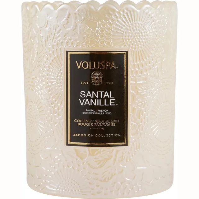 Voluspa Geurkaars Santal Vanille Classic Candle Wit