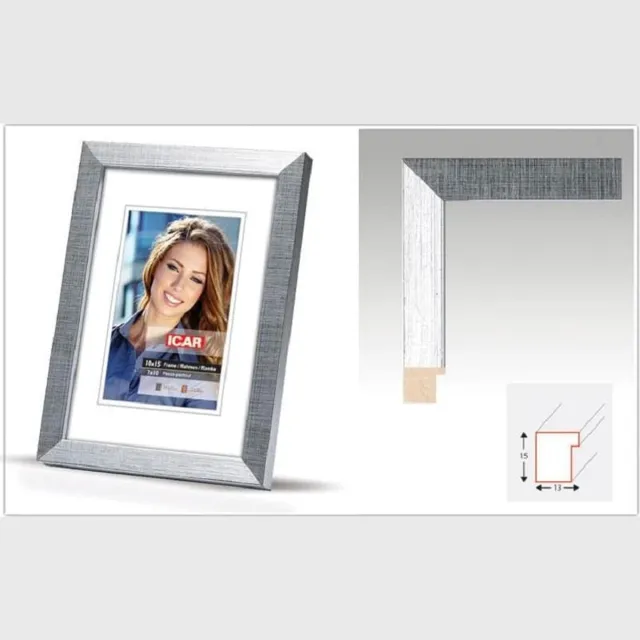 Icar Houten Fotolijst Rana Zilver 13x18 cm