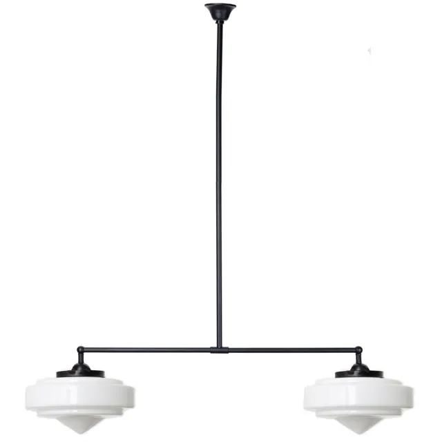 Coloured by Art Moonlight T-lamp 2 lichts Pointy Stairs - Art Deco Trade Zwart