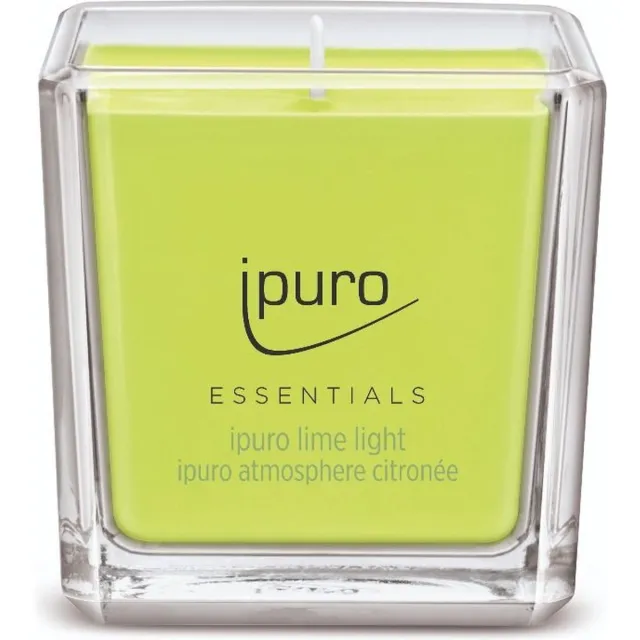 Ipuro Geurkaars Lime Light 125gr. groen + wit