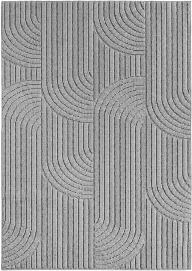 Ayyildiz Helix Japandi Vloerkleed Grijs 280x370 cm – Effen Laagpolig Tapijt – Modern Scandinavisch Design voor Woonkamer en Slaapkamer