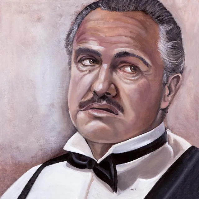 Passionforart.eu Don Corleone 2 - Marlon Brando - The Godfather - Poster - 70 x 70 cm Full colour