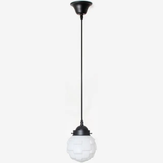 Coloured by Art Hanglamp aan snoer Bretagne Moonlight - Art Deco Trade Zwart