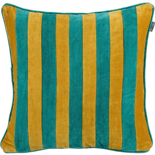 In The Mood Collection Clair Sierkussen - L45 x B45 x H10 cm - Katoenfluweel - Geel, Groen