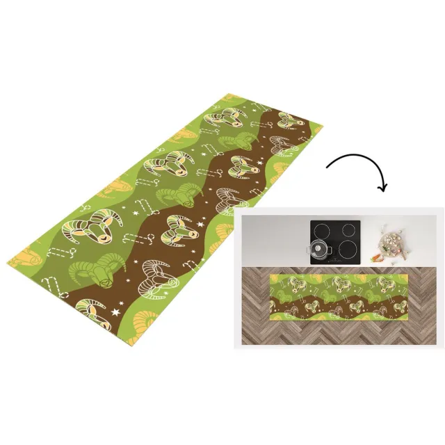 KitchenYeah Keukenloper - Loper keuken - Steenbok - Design - Astrologie - Keukenloper vinyl Multicolor