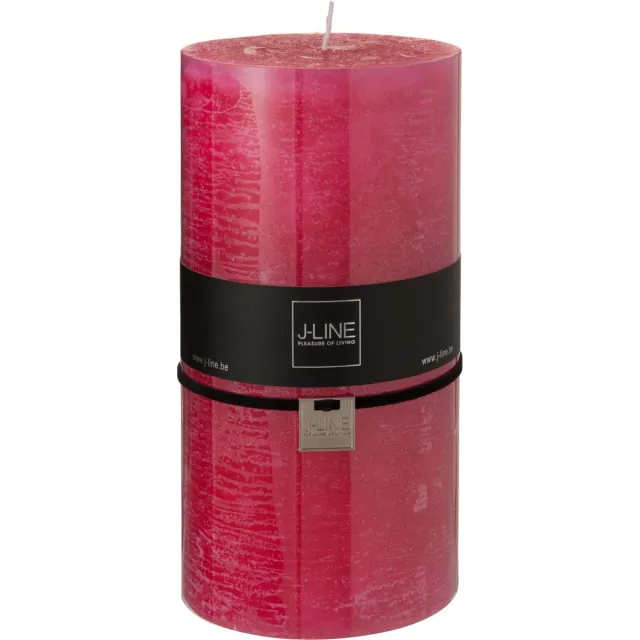 J-Line cilinderkaars - fuchsia - XXL - 150U - 6 stuks Roze