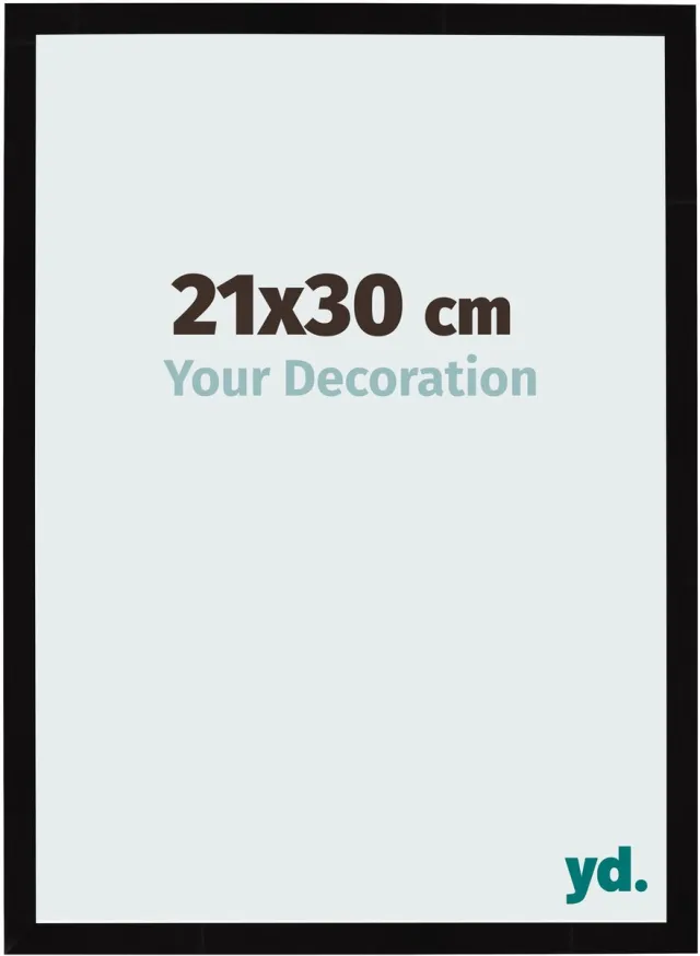 yd. Your Decoration - Fotolijst 21x30 cm - MDF - Zwart Hoogglans - Bologna