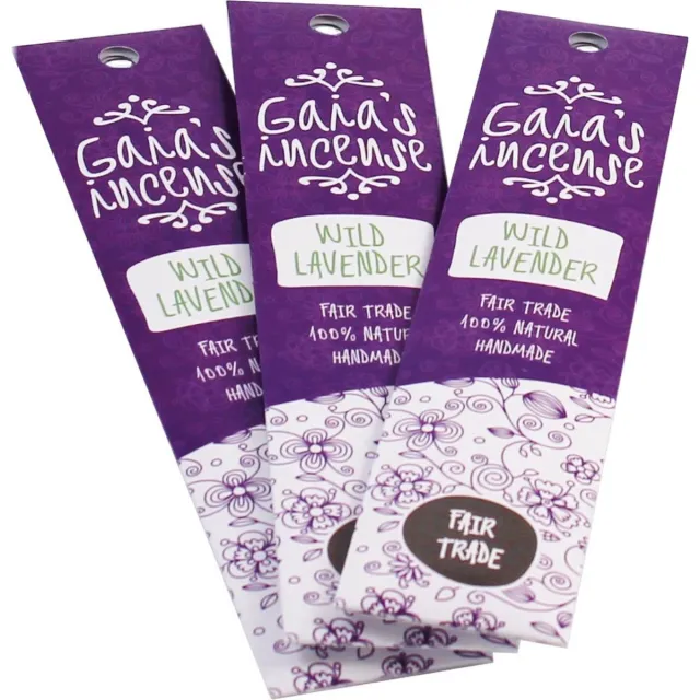 Gaia’s incense wierook stokjes Lavendel voordeelpak 3 pakjes paars