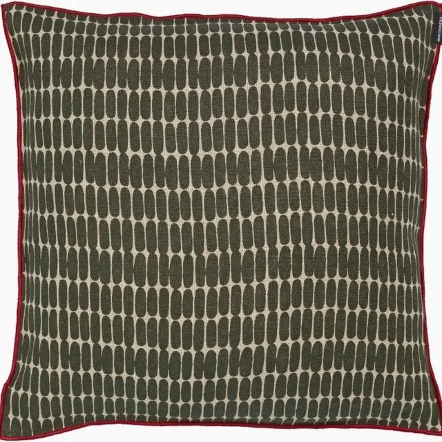 Marimekko Alku - Kussenhoes - Katoen - Bruingroen - 40x40 cm Bruin Groen