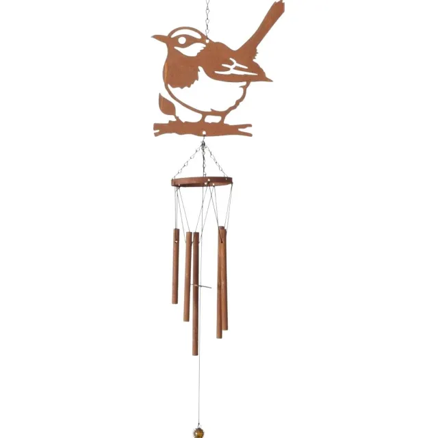Dream-Garden Windgong Winterkoning – Bruin Roest – 70 cm Tuindecoratie Roest bruin