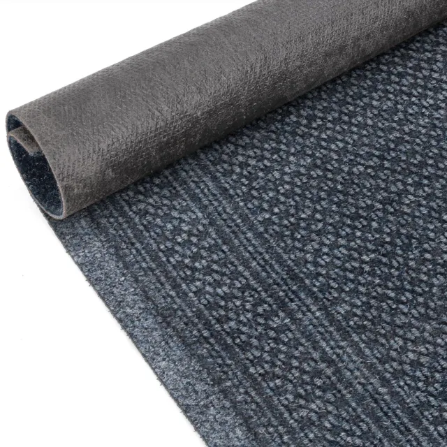 ANRO Loper Aztek Grijs 380x80cm – Schoonloopmat Gangloper Vuilvangmat Antislip Op Maat