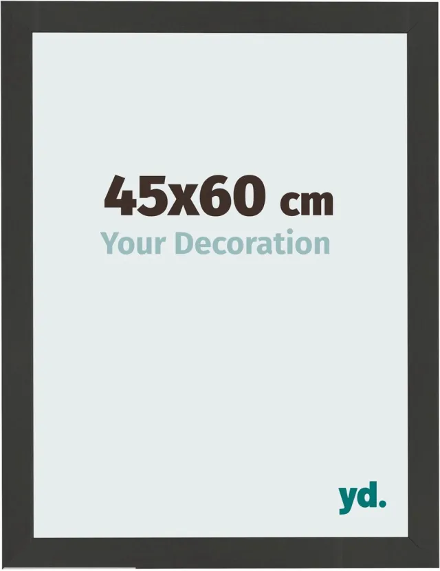 yd. Your Decoration - Fotolijst 45x60 cm - MDF - Zwart Houtnerf - Bologna