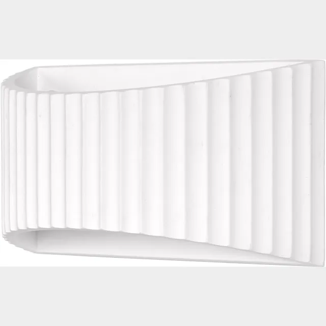 Osram Decor Plaster Band Platte decoratieve wandlamp van gips, 290 mm, met E27 fitting, IP20, wit