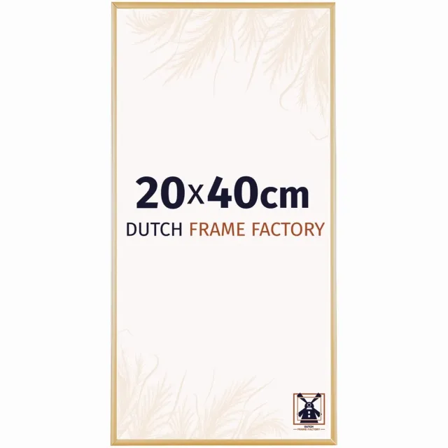Dutch Frame Factory Fotolijst 20x40 cm - Aluminium - Goud Vintage - Kampen