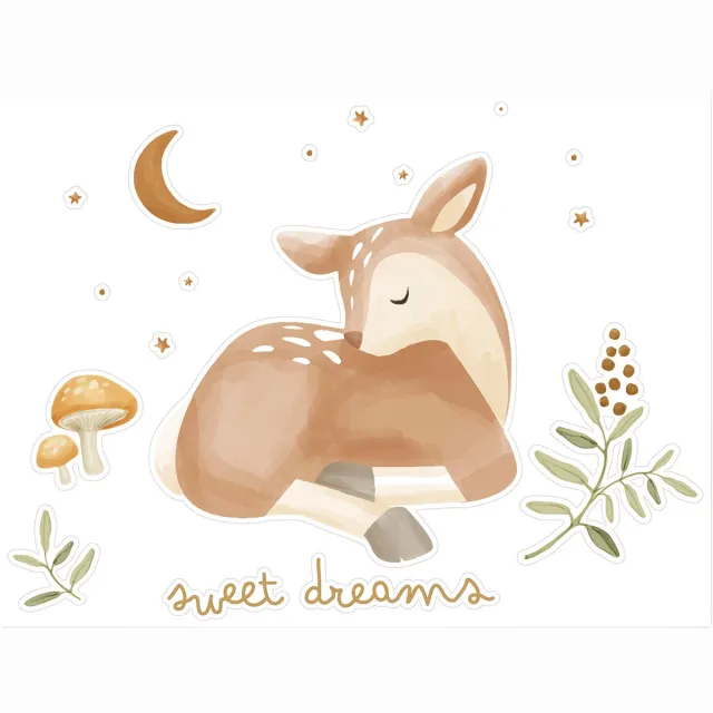 Little Dutch Muursticker - Sweet Dreams Multicolor