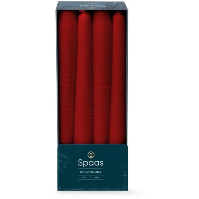 Spaas Dinerkaars d2h25 cm 8u 8st rood Spaas