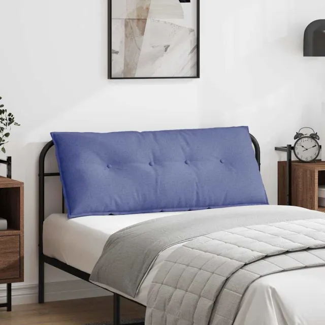 vidaXL Rugkussen Jeans Blauw 120 x 50 x 19 cm Stof