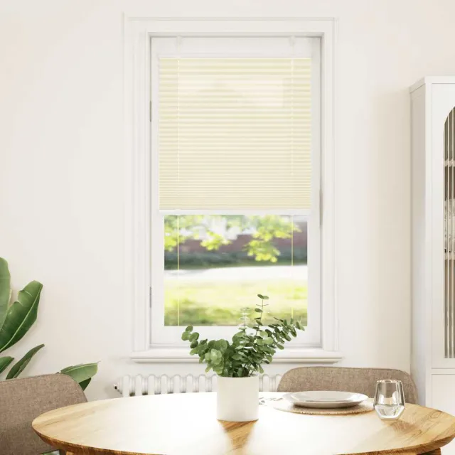 vidaXL Plissé rolgordijn 60x150 cm stofbreedte 59,4 cm polyester crème