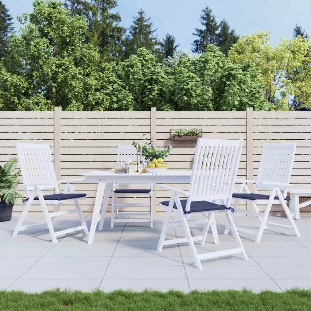 vidaXL Palletkussens 4 st 40x40x3 cm oxford stof marineblauw
