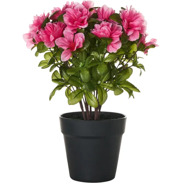 Beliani NOVELLA - Kunstplant - Groen/Roze - Synthetisch materiaal