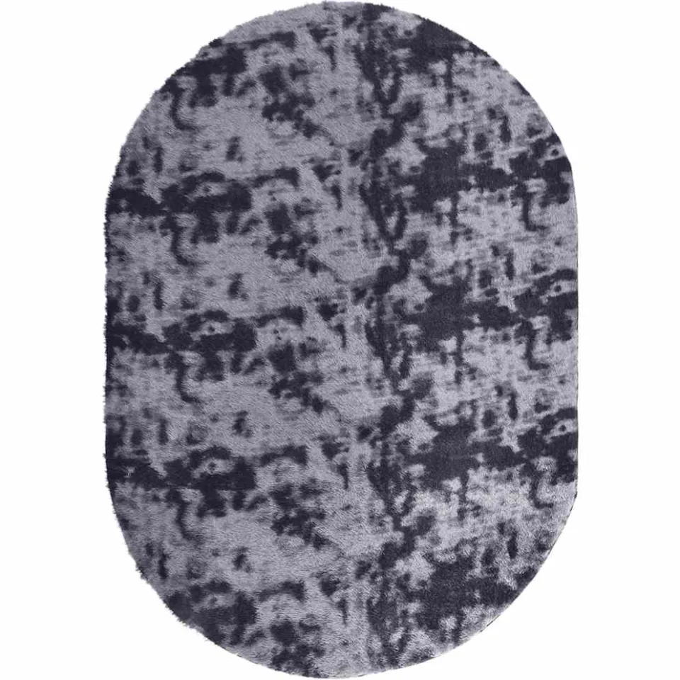vidaXL Hoogpolig vloerkleed NAVARRA 300x200 cm polyester donkergrijs grijs