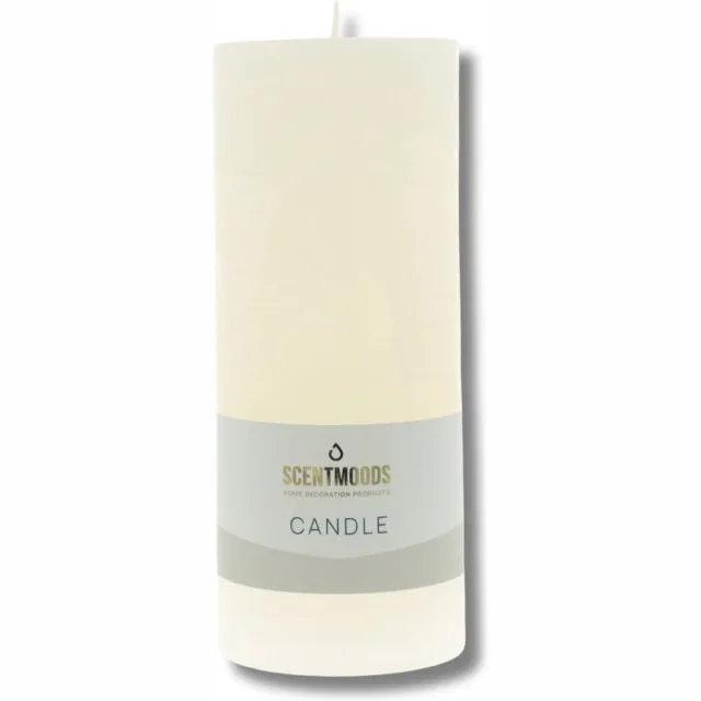 Scentmoods Rustieke kaars - Stompkaars - Ivoor - 6.3x15cm