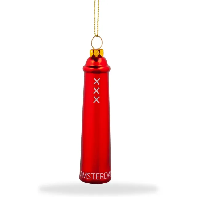 De ballen uit Kersthanger Amsterdammertje Rood Decal Amsterdam