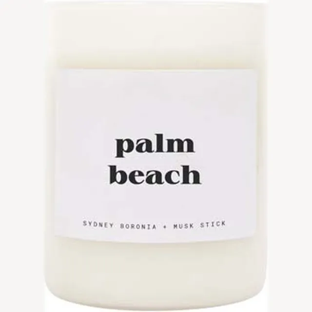 SunnyLife Candles & Fragrance Kaars Palm Beach - Kokosnoot Wax - Wit