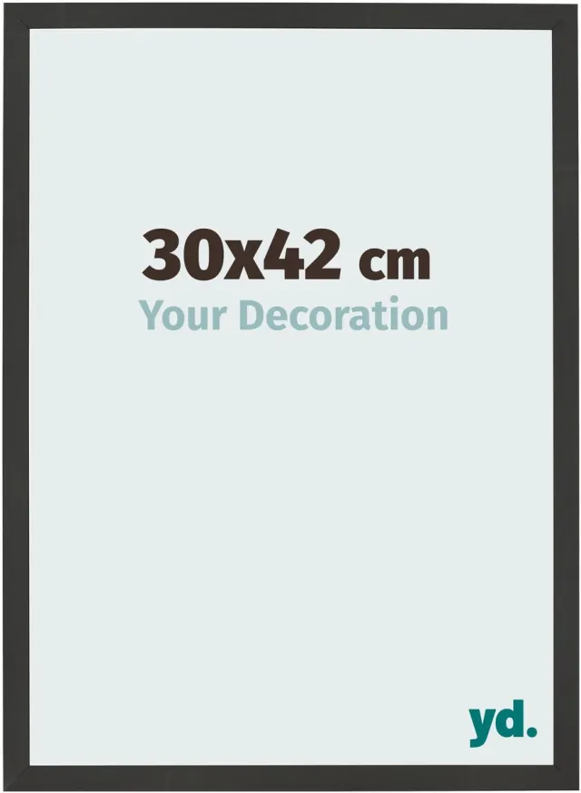 yd. Your Decoration - Fotolijst 30x42 cm - MDF - Zwart Houtnerf - Bologna