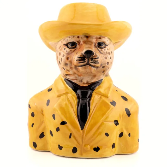 homebound by ky Aardewerk vaas Leopard fedora Oranje